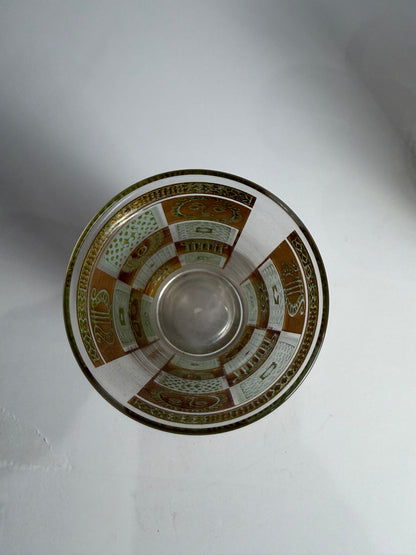 Vintage 60'S MCM Georges Briard 22K Celestial highball barware glasses set of 6 CSSB