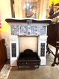 Norah Lovell Hand-Painted Fireplace Mantle, art Installation Piece cs