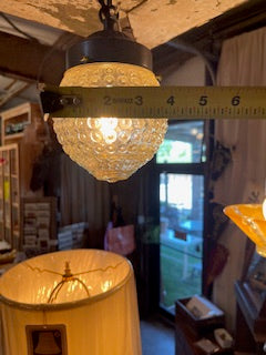 Small Hobnail Clear Pendant Light