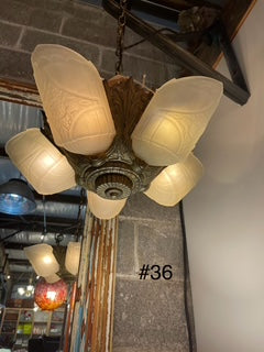 1920's Art Deco Light Slip Shache