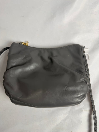 Vintage Morris Moskowitz leather braided strap crossbody purse bag CSHW