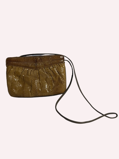 Vintage J. Renee genuine snakeskin crossbody purse bag CSHW