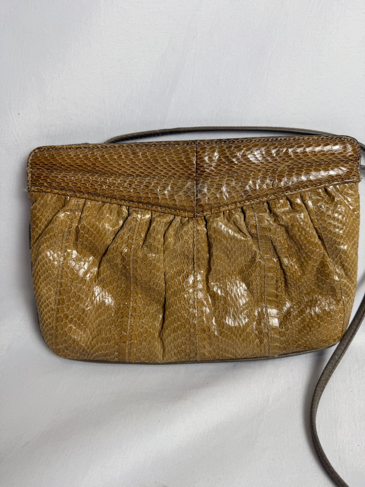 Vintage J. Renee genuine snakeskin crossbody purse bag CSHW