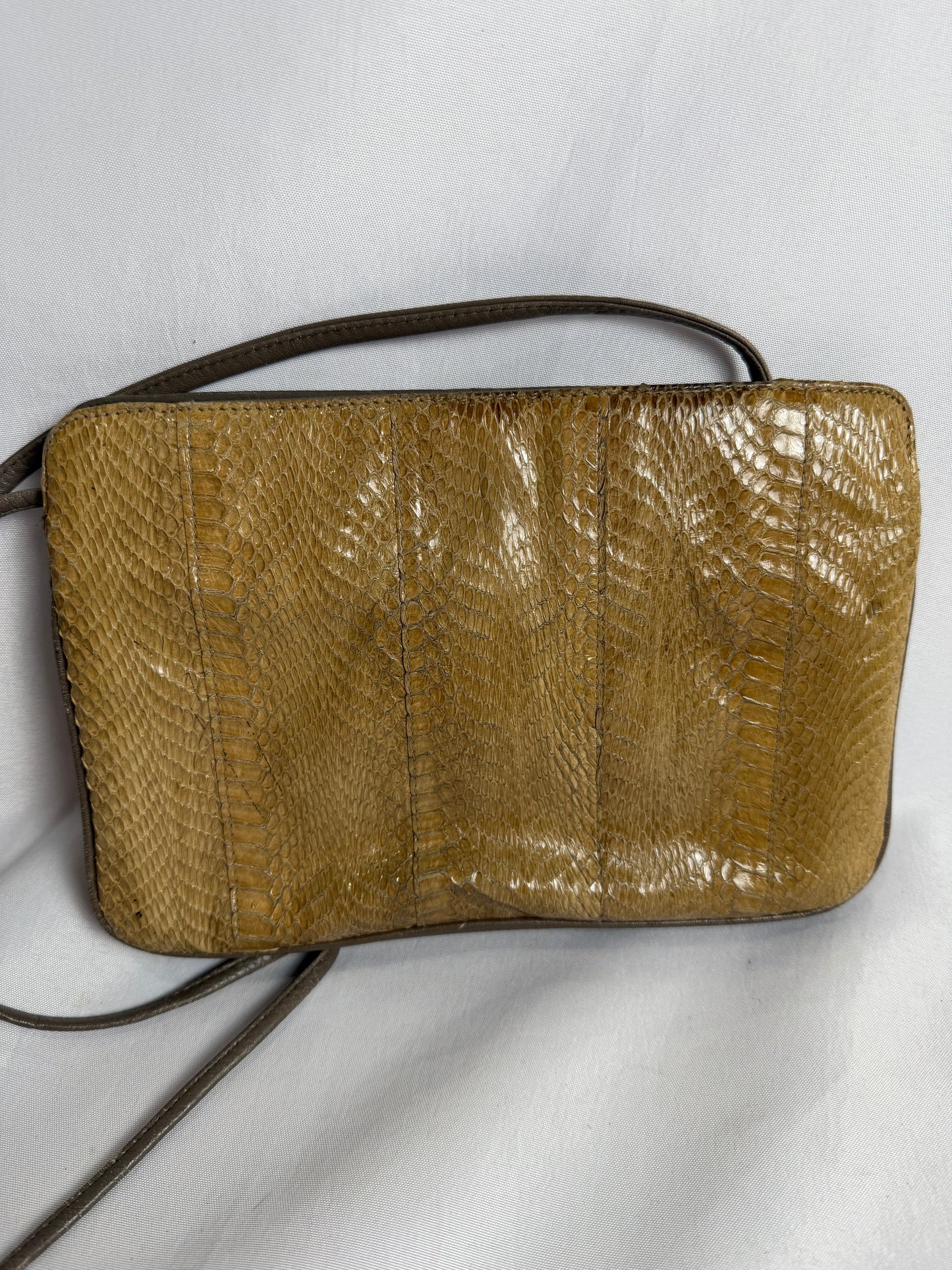 Vintage J. Renee genuine snakeskin crossbody purse bag CSHW