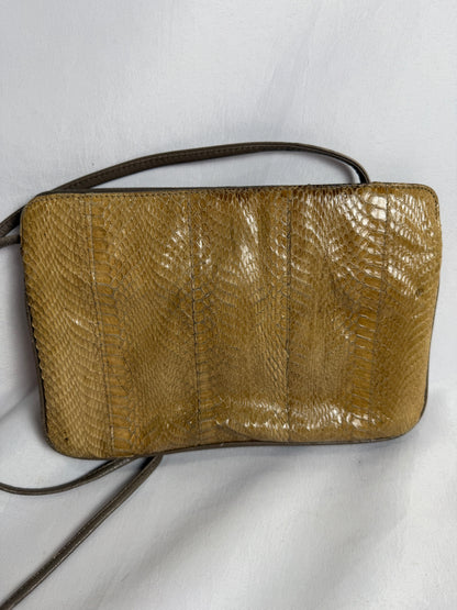 Vintage J. Renee genuine snakeskin crossbody purse bag CSHW