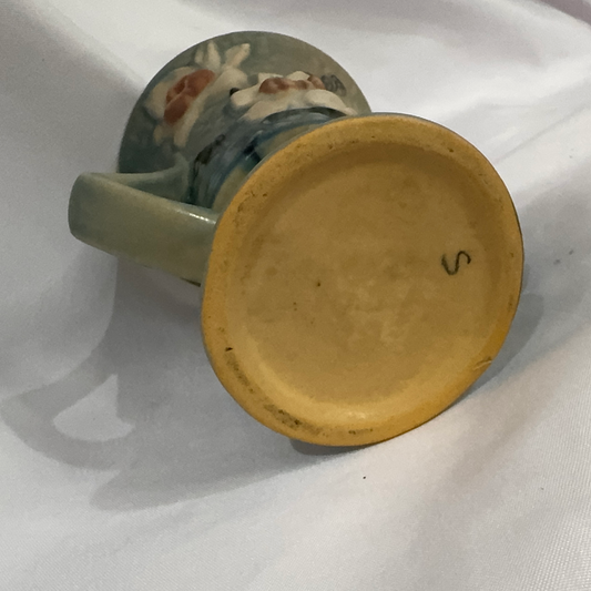 40s ROSEVILLE Blue Magnolia Vase