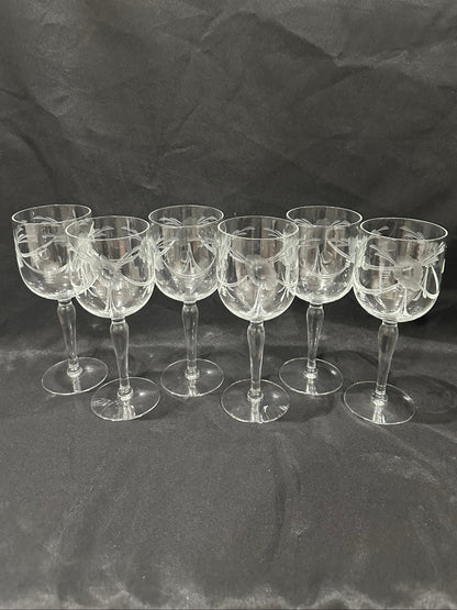 Set of Crystal Wine Goblets (Set of 6)