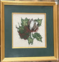 Cotton Design Cross-Stitch Framed