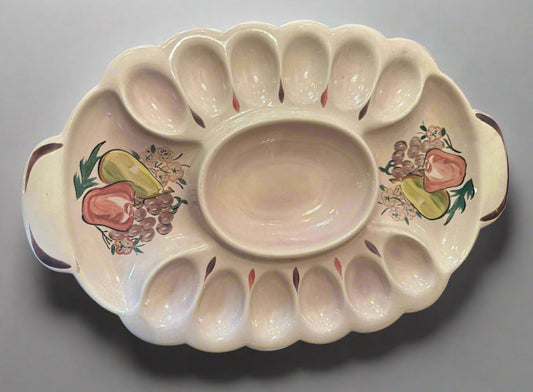Vintage Redwing Egg-Snack Plate