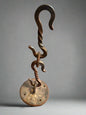 Wrought Iron Hooks Light Fixture