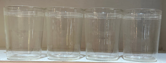Vintage Schott Banded Juice Glasses