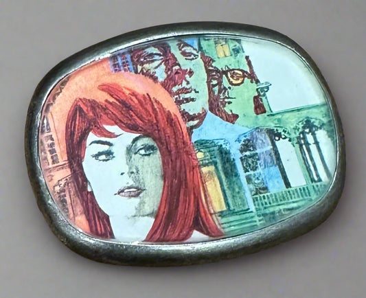Resin Designed Vintage Paper Belt Buckles