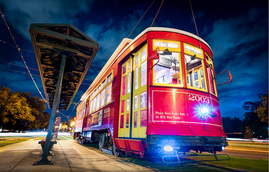 Red Streetcar Print