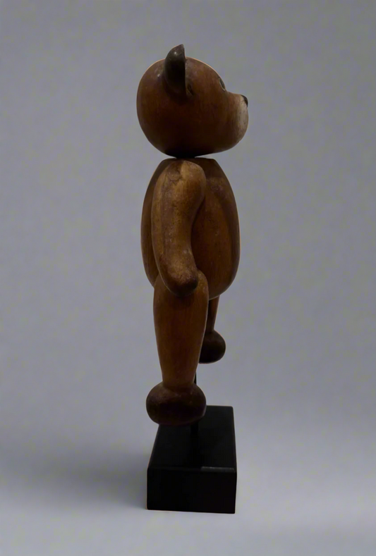 Vtg Wooden Teddy CSBH