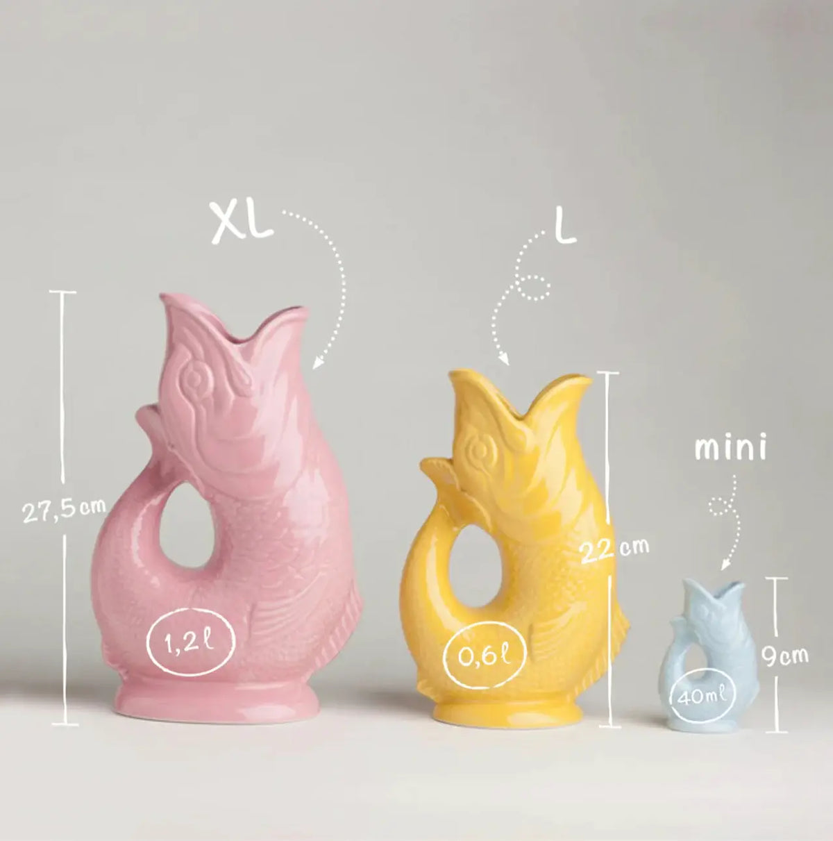 Orange Gluggle Jug
