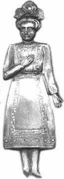 Old Italian Exvoto - Small Woman, Italy