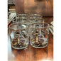 Vintage Culver 22K MCM Mid-Century Modern cat and owl low ball glass set of 8