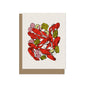 Crawfish Boil Contour Illustration Blank A2 Card