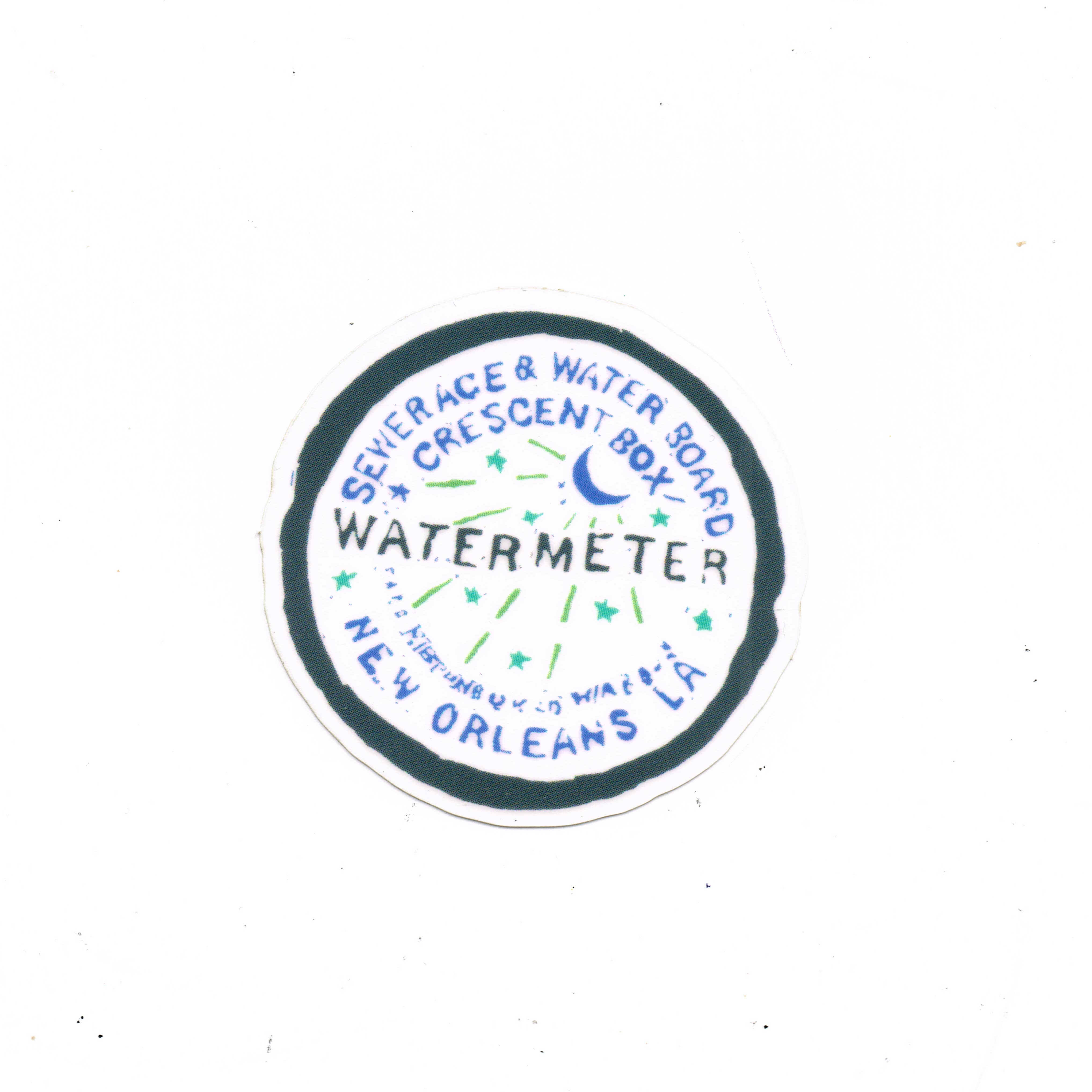 New Orleans Water Meter Sticker – Bargeboard NOLA