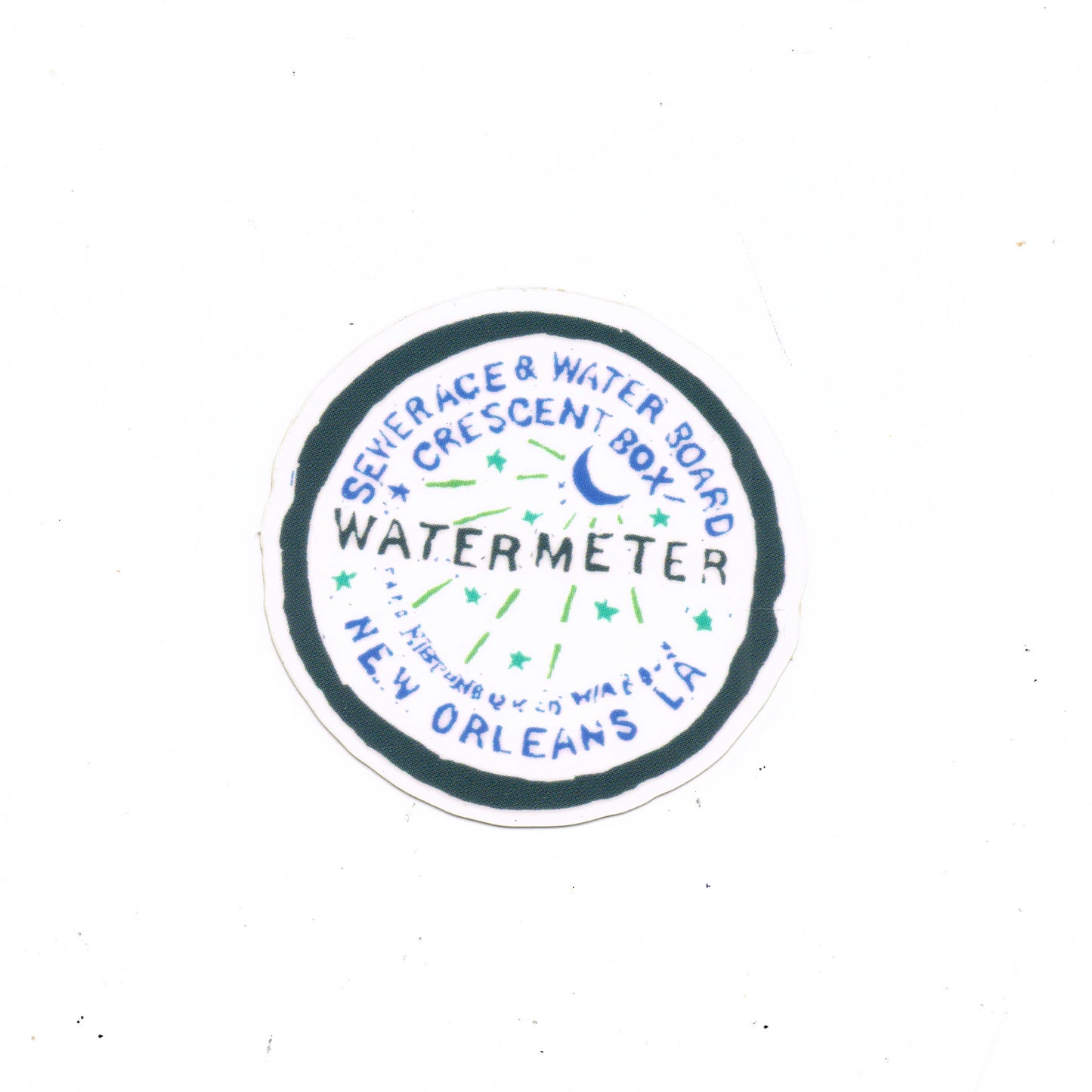 New Orleans Water Meter Sticker