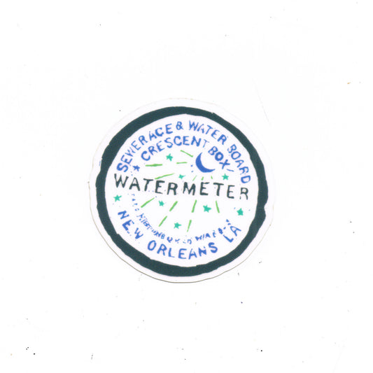 New Orleans Water Meter Sticker