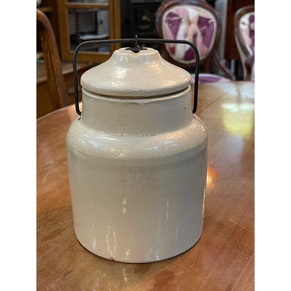 Vintage Weir Stoneware Lidded Jar