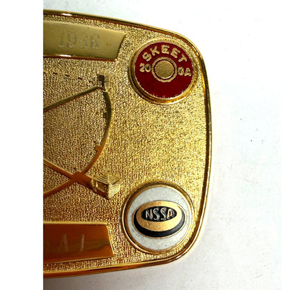 Vintage 1986 P.P. Hamilton Skeet Shooting 20ga A1 belt buckle