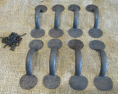 Iron Hand Forged Handles, 6-1/4" Long