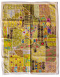 One of A Kind Vintage Textile Table Cover 43"W x 63"L