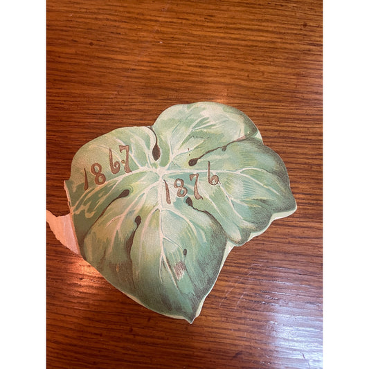 Vintage 1876 Elves of Oberon Mardi Gras Carnival torn ball favor invitation