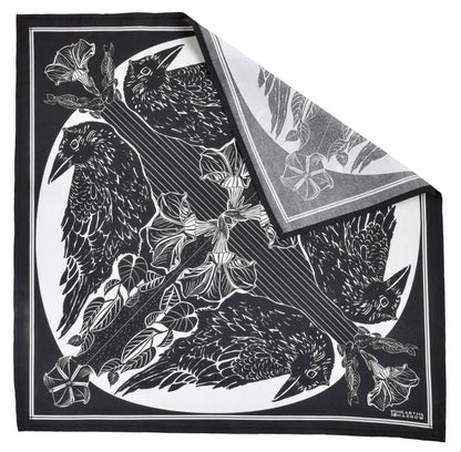 Crow Bandana - Dark Black