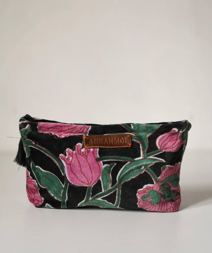 Velvet Makeup Pouch: Assorted Prints