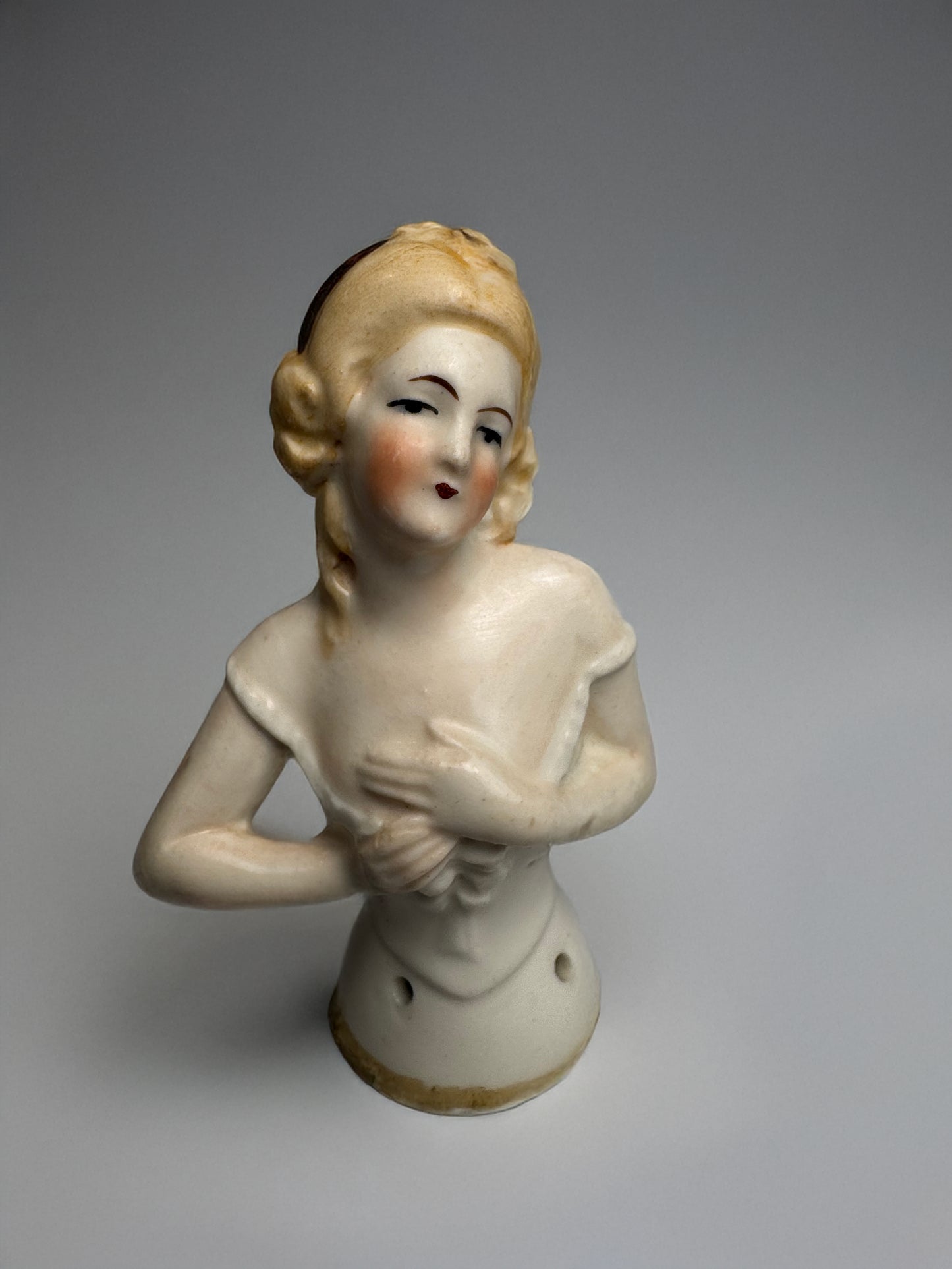 Vtg Pin Cushion Half-Doll