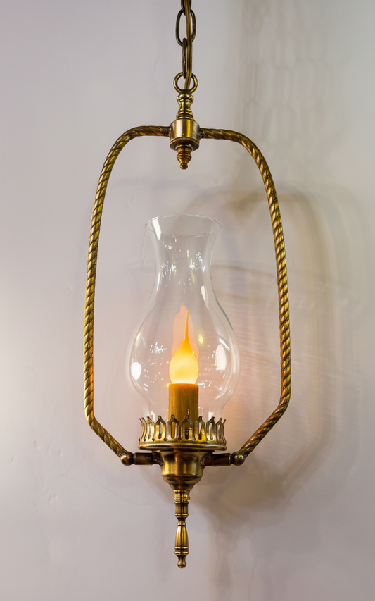 Vtg Restored Brass Light