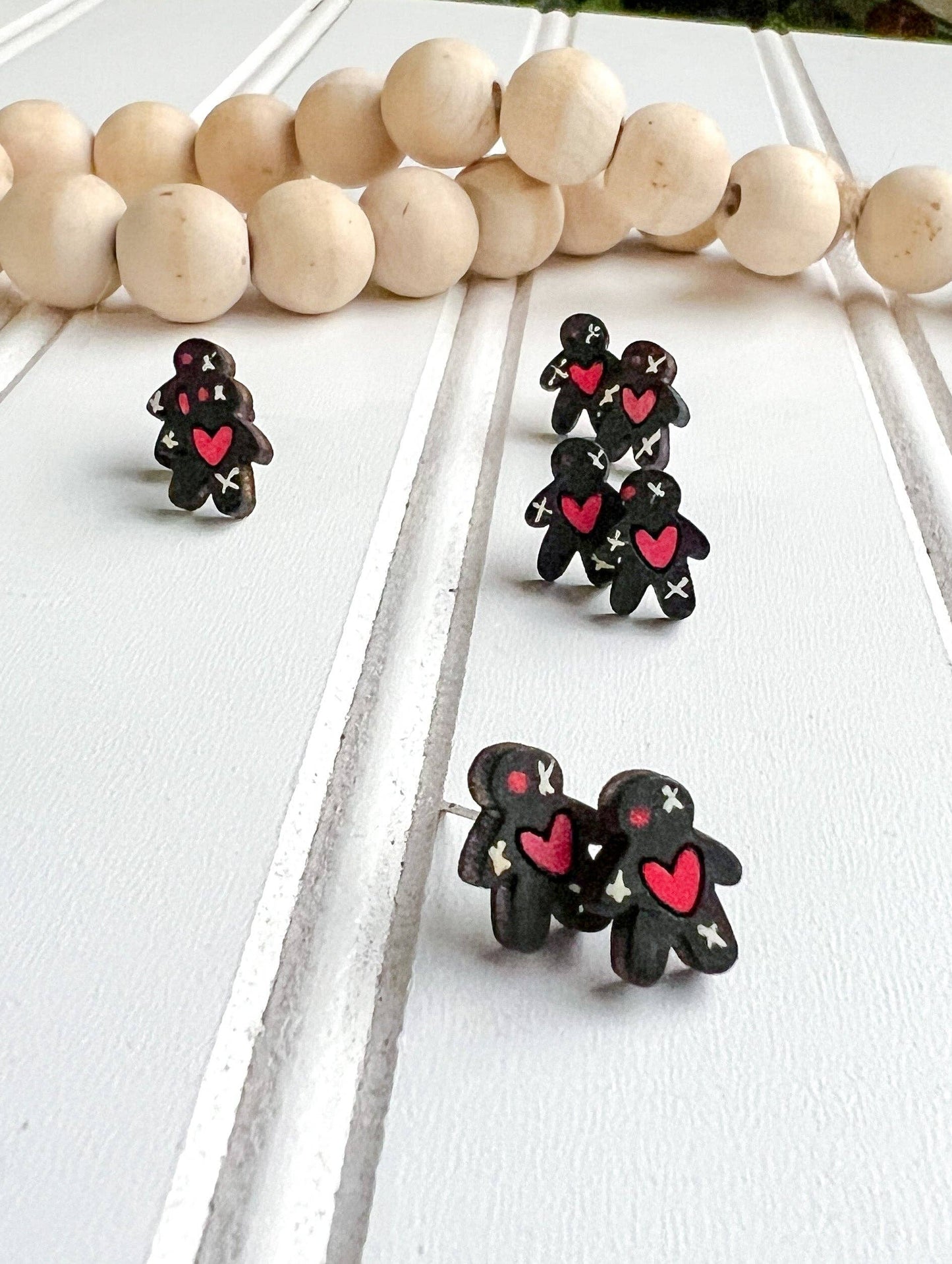 Louisiana Voodoo Doll Stud Earrings