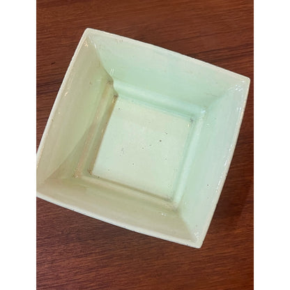 Vintage Shawnee Pottery 1958 MCM Chantilly lava glaze square planter bowl