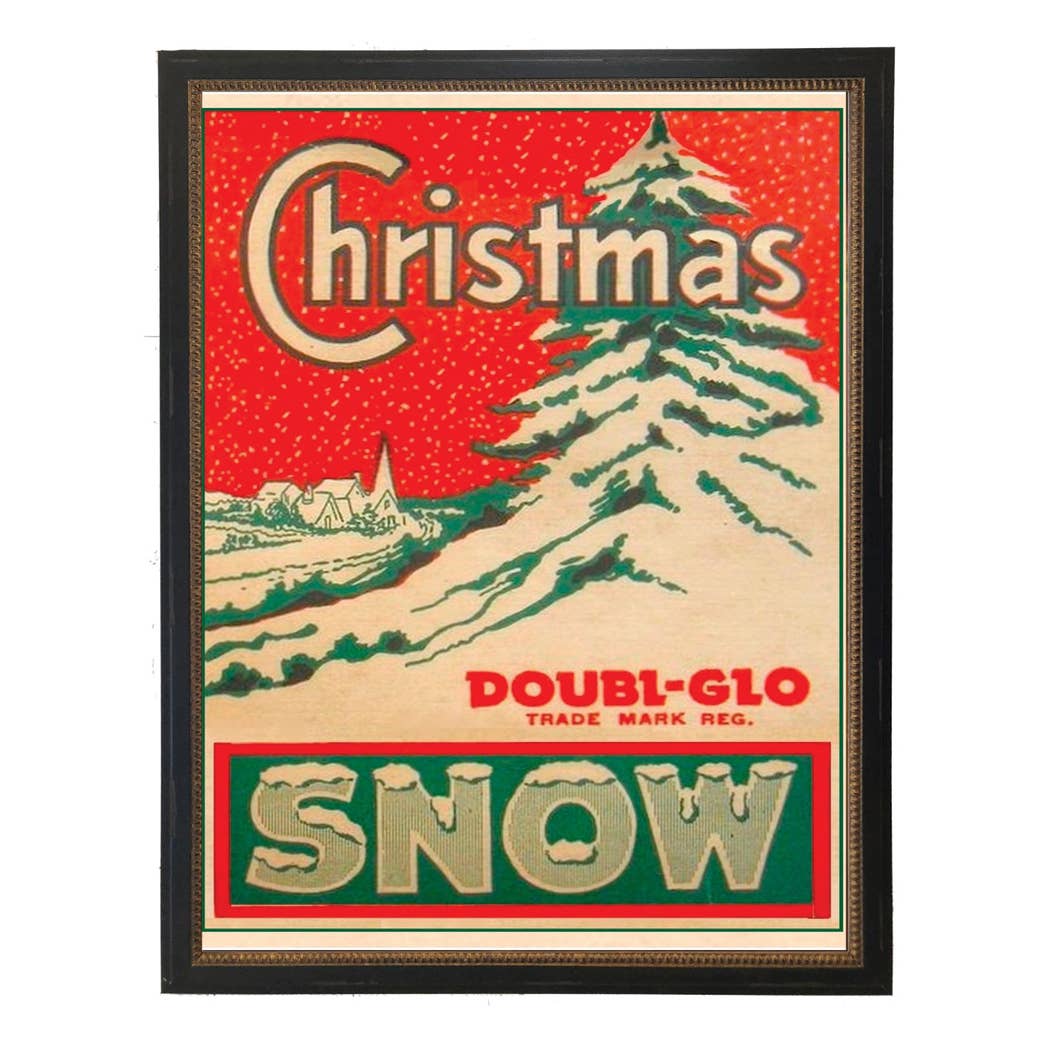 Vintage double glo christmas poster
