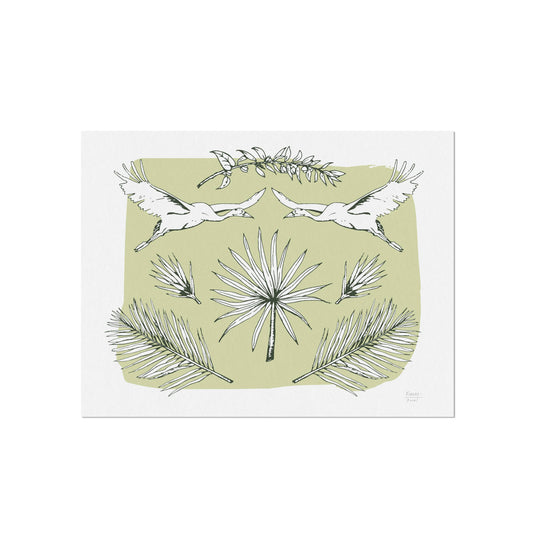 Louisiana Abstract Wildlife Art Print
