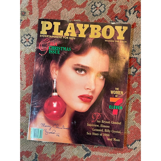 PLAYBOY MAGAZINE DECEMBER 1986, BROOKE SHEILDS, BILLY CRYSTAL, VERY GOOD