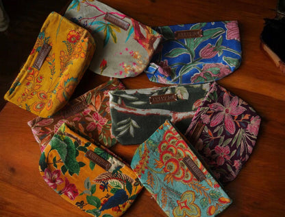 Velvet Makeup Pouch: Assorted Prints