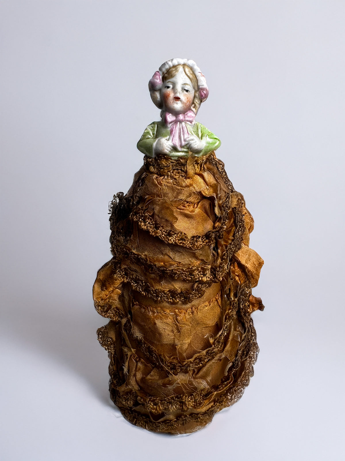 Vtg Pin Cushion Half-Doll