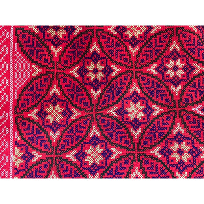 Uzbekistan Suzani handstitched table clothe throw blanket bed spread  7' x 5'