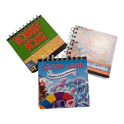 Upcycled Hand Made Board Game (5x5") Journal (min 5)