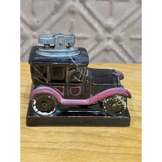 Vintage Amico Japan Chevrolet 1913 ceramic car table top cigarette lighter