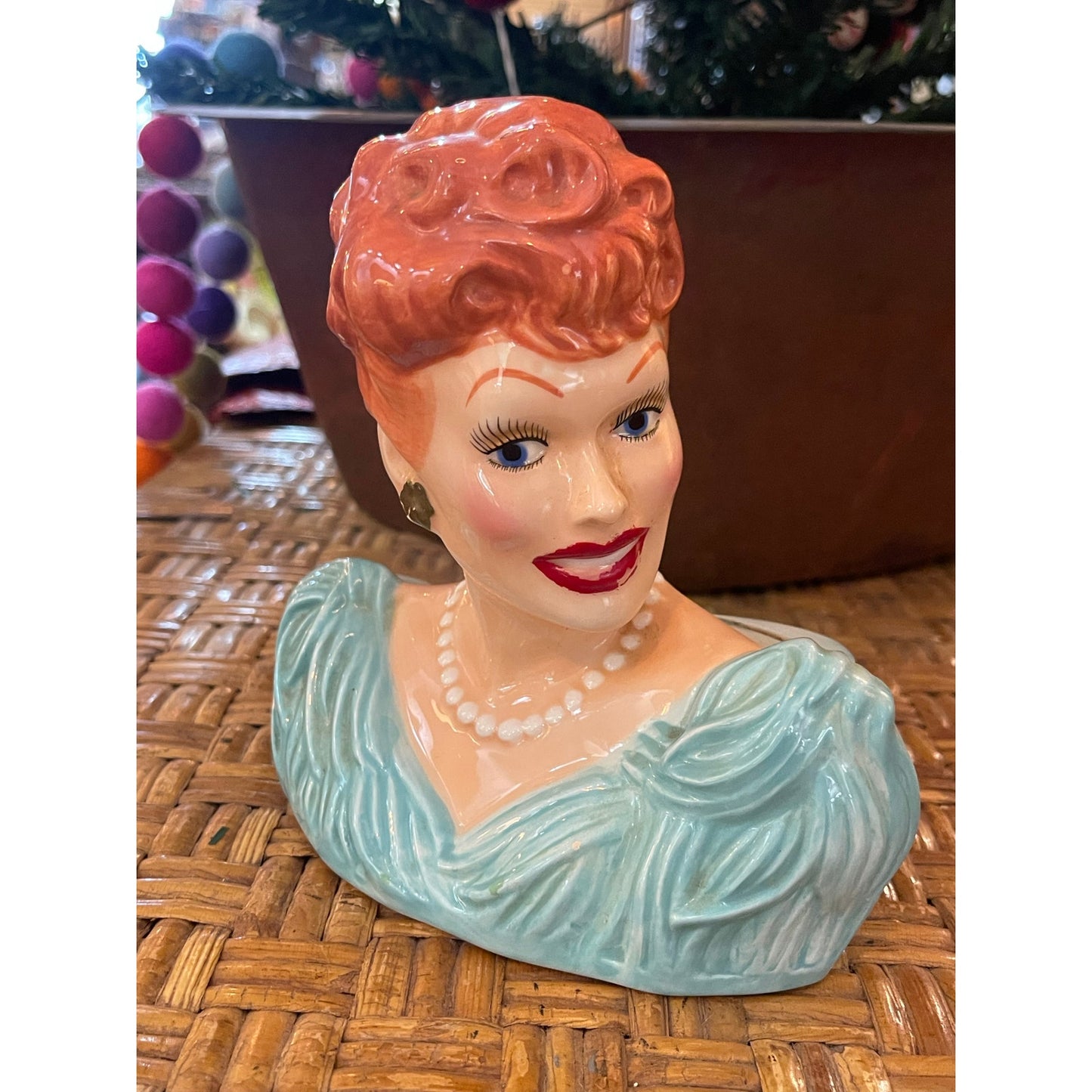 Vintage Vandor Lucille Ball "I Love Lucy" ceramic coin bank