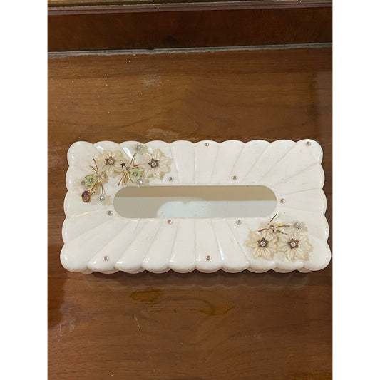 Vintage 1950's Menda Co. retro grandmacore floral bathroom 3 piece set