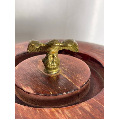 Vintage Loyal Papeete Leather Ice Bucket Reproduction of Fire Bucket 18" tall