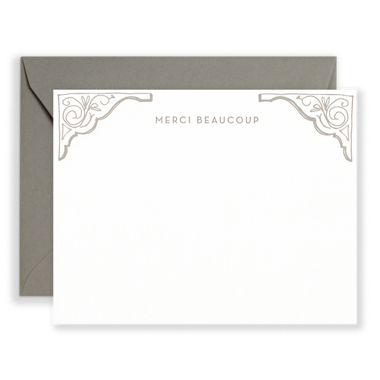 Merci Beaucoup Stationery Set: Cobblestone