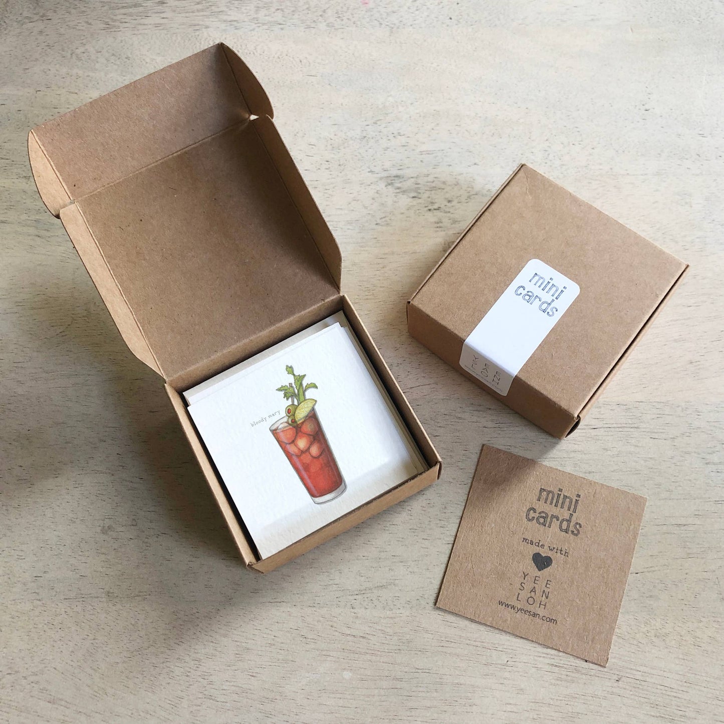 Mini Cards Set / Cocktails . 02 Gin & Vodka