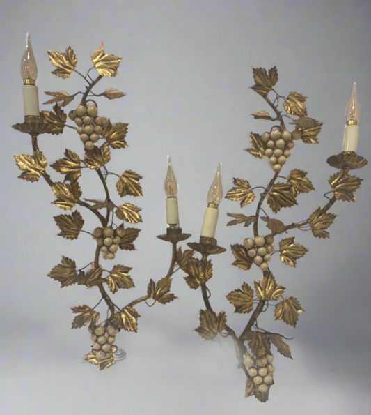 Vtg Italian Sconces Candleholders (2)